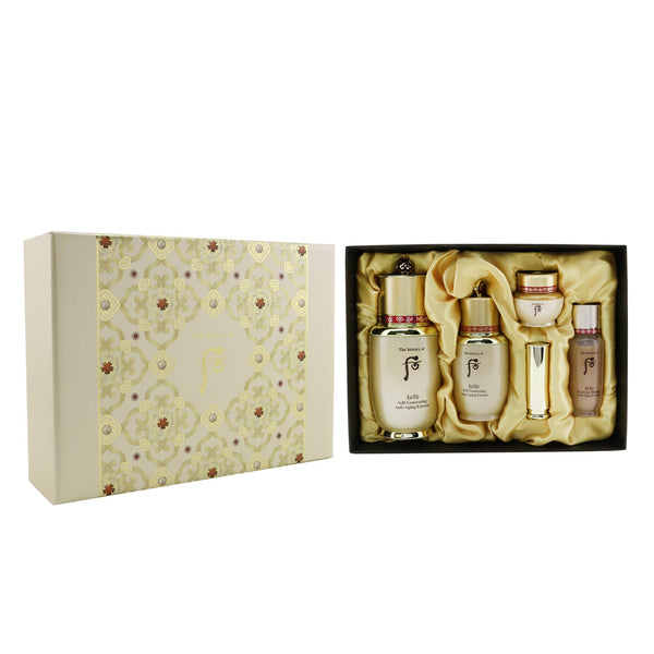 Whoo (The History Of Whoo) Bichup Special Set: Bichup Self-Generating Anti-Aging Essence (50ml+20ml) + Ja Yoon Cream 8ml + First Care Moisture Anti-Aging Essence 15ml + Glow Lip Balm SPF 10  5pcs