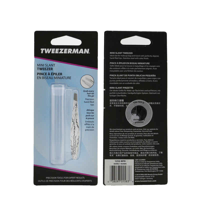 Tweezerman Mini Slant Tweezer - Marble