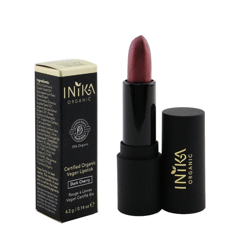 INIKA Organic Certified Organic Vegan Lipstick - # Dark Cherry  4.2g/0.14oz