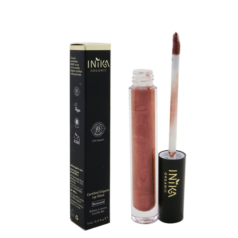 INIKA Organic Certified Organic Lip Glaze - # Rosewood  5ml/0.17oz