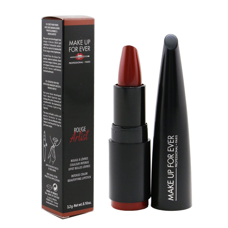 Make Up For Ever Rouge Artist Intense Color Beautifying Lipstick - # 118 Burning Clay  3.2g/0.1oz