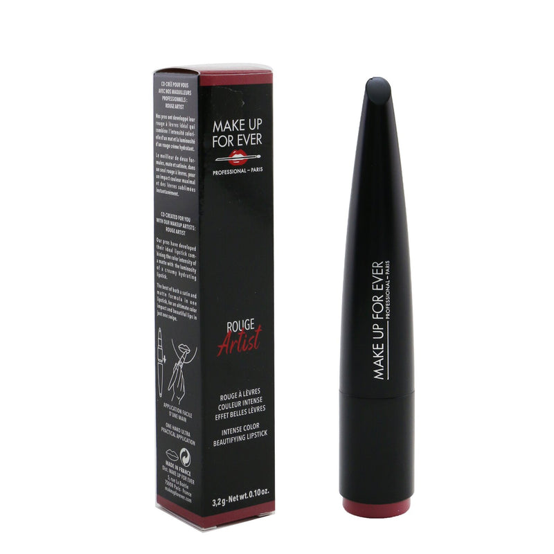 Make Up For Ever Rouge Artist Intense Color Beautifying Lipstick - # 166 Poised Rosewood  3.2g/0.1oz