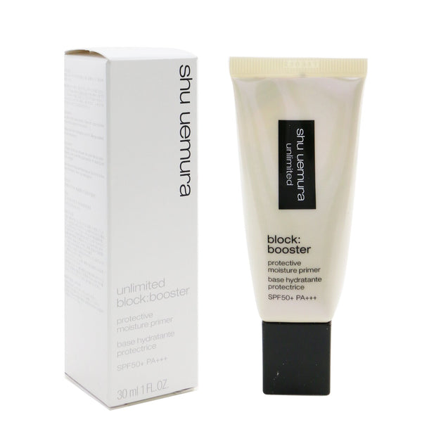 Shu Uemura Unlimited Block:Booster Protective Moisture Primer SPF 50 - # Anzu Beige  30ml/1oz