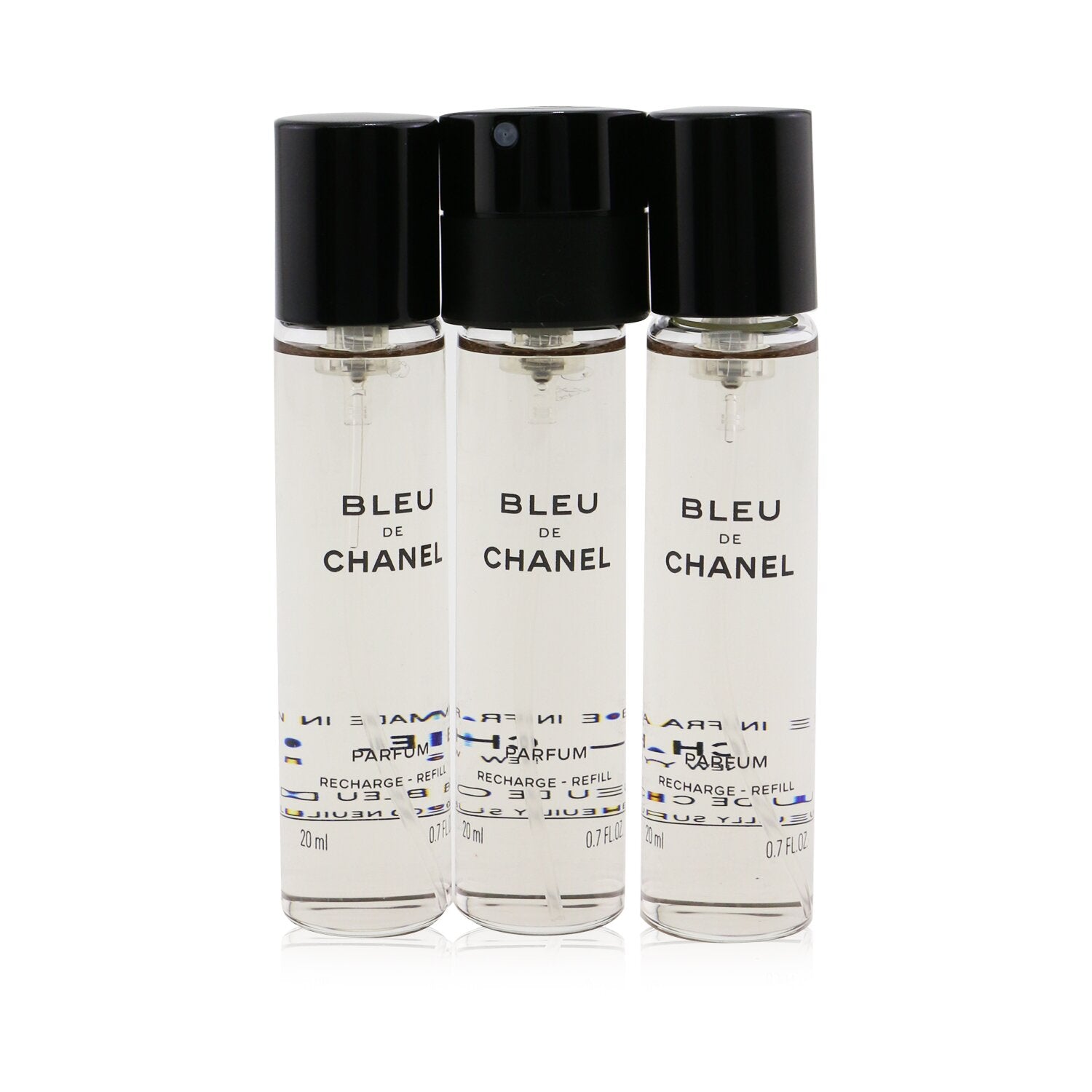 BLEU DE CHANEL Twist and Spray 3 x 20ml RECHARGE - Men's perfume