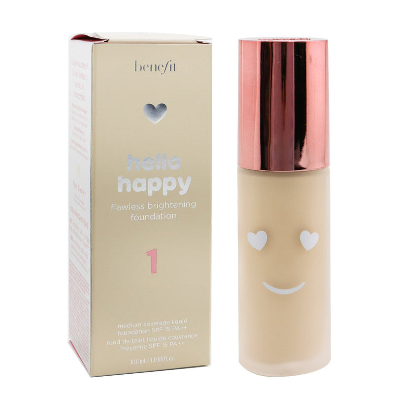 Benefit Hello Happy Flawless Brightening Foundation SPF 15 - # 1 (Fair Cool)  30ml/1oz