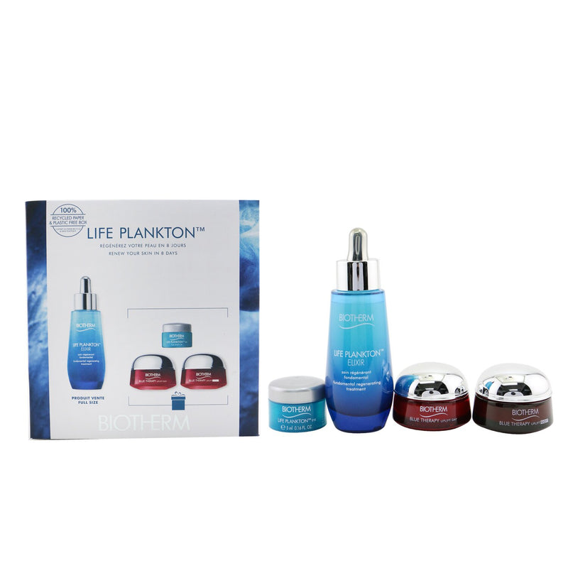 Biotherm Life Plankton Gift Set: Elixir 50ml+ Blue Therapy Day Cream 15ml+ Blue Therapy Night Cream 15ml+ Lift Plankton Eye 5ml  4pcs