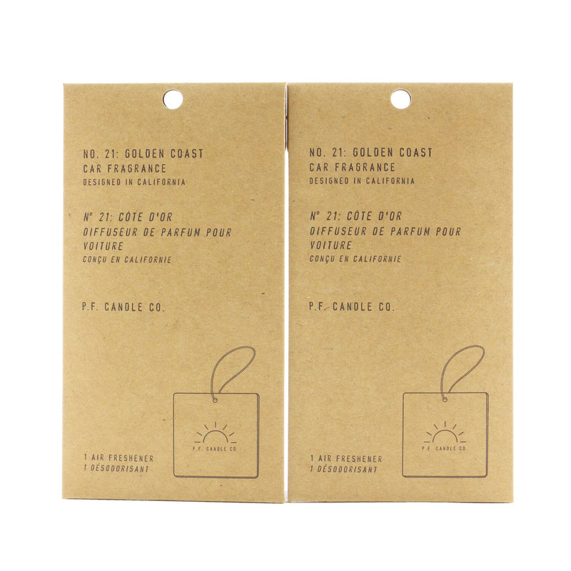 P.F. Candle Co. Car Fragrance - Golden Coast  2pcs