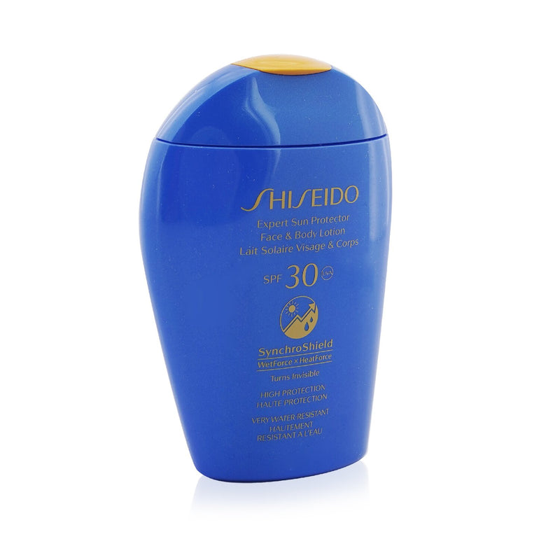 Shiseido Expert Sun Protector Face & Body Lotion SPF 30 UVA - Turn Invisible, High Protection, Very Water-Resistant (Unboxed)  150ml/5.07oz