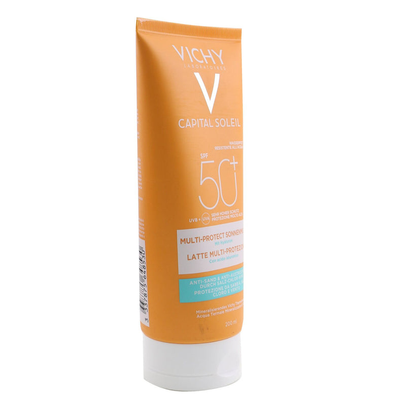 Vichy Capital Soleil Beach Protect Multi-Protection Milk SPF 50 (Water Resistant - Face & Body)  200ml/6.7oz