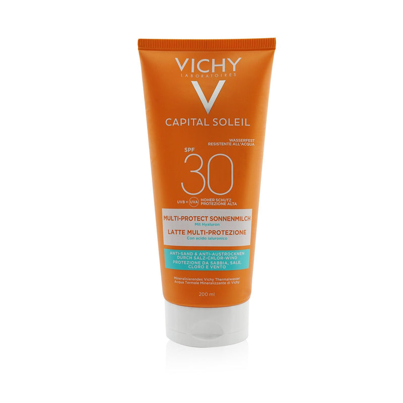 Vichy Capital Soleil Beach Protect Multi-Protection Milk SPF 30 (Water Resistant - Face & Body)  200ml/6.7oz