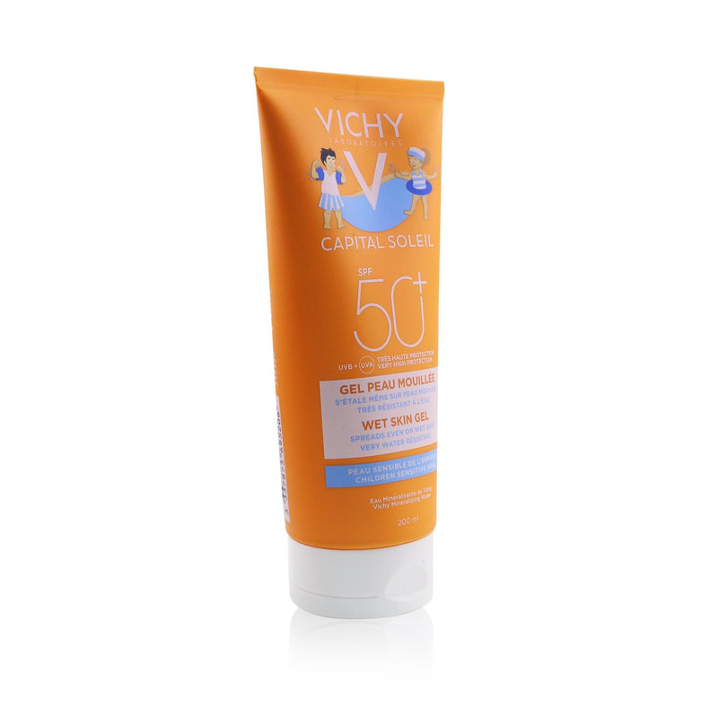 Vichy Capital Soleil Wet Skin Gel SPF 50 - For Children Sensitive Skin (Water Resistant)  200ml/6.7oz