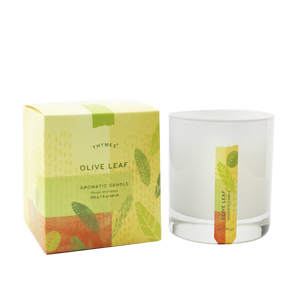 Thymes Aromatic Candle - Olive Leaf  212g/7.5oz