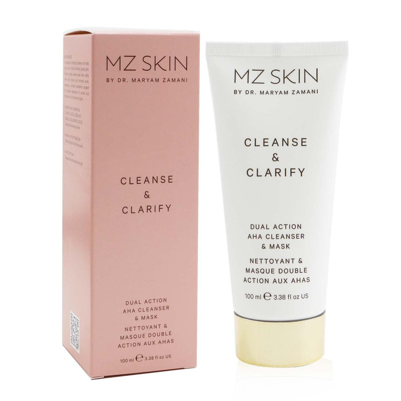MZ Skin Cleanse & Clarify Dual Action AHA Cleanser & Mask  100ml/3.38oz