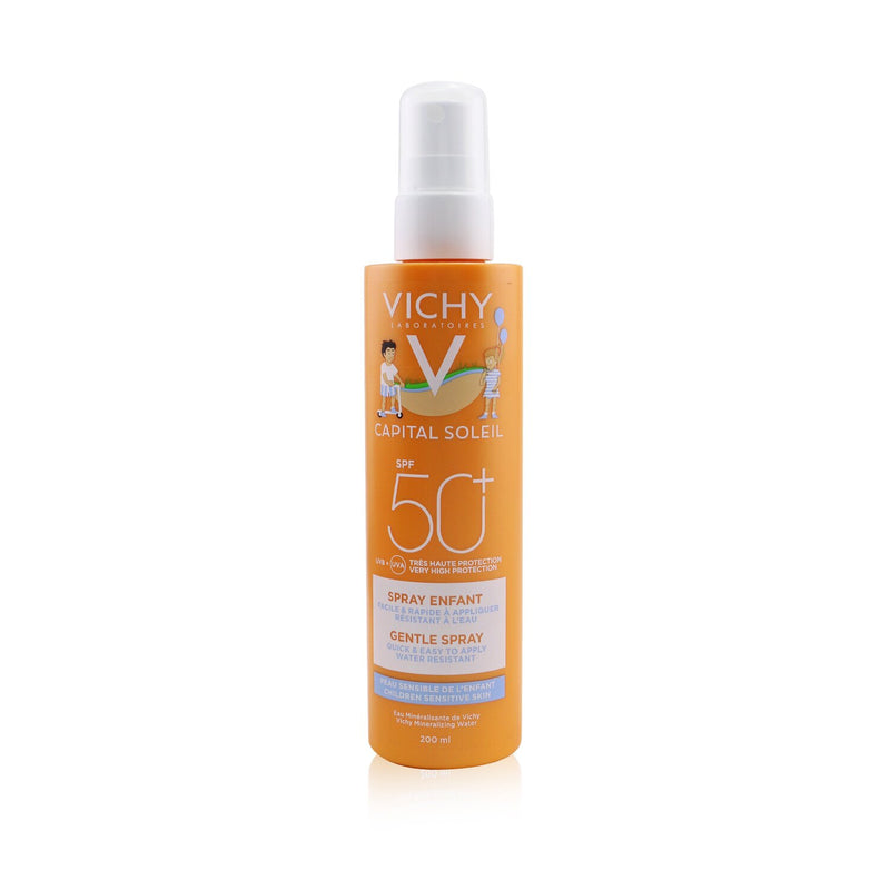 Vichy Capital Soleil Gentle Spray SPF 50 - For Children Sensitive Skin (Water Resistant)  200ml/6.7oz