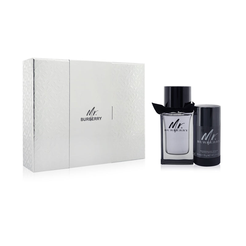 Burberry Mr. Burberry Coffret: Eau De Toilette Spray 100ml/3.3oz + Deodorant Stick 70g/2.4oz  2pcs