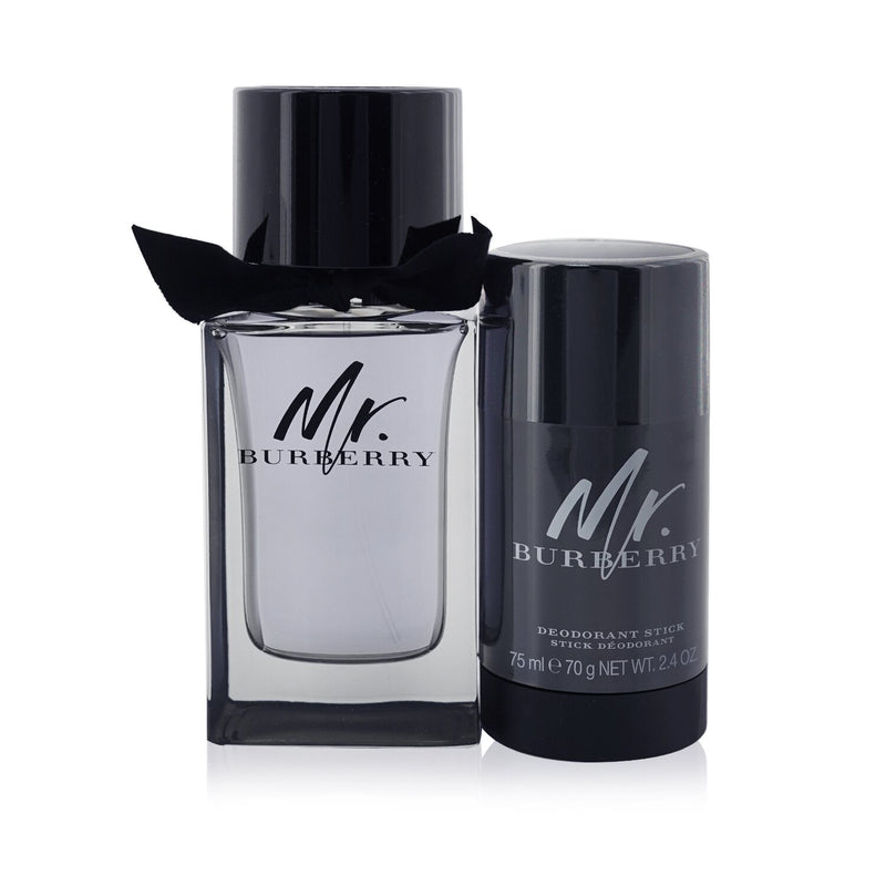 Burberry Mr. Burberry Coffret: Eau De Toilette Spray 100ml/3.3oz + Deodorant Stick 70g/2.4oz  2pcs