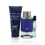 Montblanc Explorer Ultra Blue Coffret: EDP Spray 100ml + EDP Spray 7.5ml + Shower Gel 100ml  3pcs