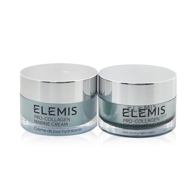 Elemis Hydrating Day & Night Duo Set: Pro-Collagen Marine Cream 50ml+ Pro-Collagen Oxygenating Night Cream 50ml  2pcs