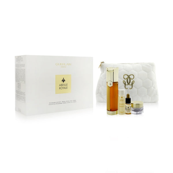 Guerlain Abeille Royale Age-Defying Programme: Serum 50ml + Fortifying Lotion 15ml + Youth Watery Oil 5ml + Day Cream 7ml + bag  4pcs+1bag