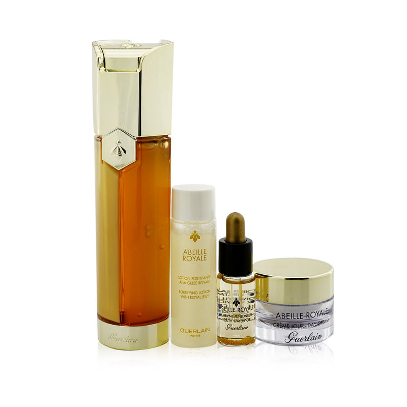 Guerlain Abeille Royale Age-Defying Programme: Serum 50ml + Fortifying Lotion 15ml + Youth Watery Oil 5ml + Day Cream 7ml + bag  4pcs+1bag