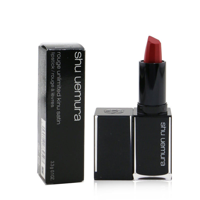 Shu Uemura Rouge Unlimited Kinu Satin Lipstick - # KS RD 163  3.3g/0.1oz