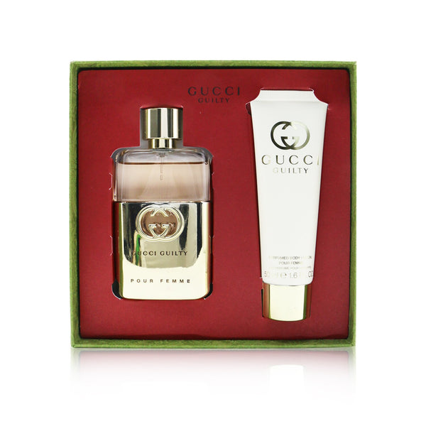 Gucci Guilty Coffret: Eau De Parfum 50ml/1.6oz + Perfumed Body Lotion 50ml/1.6oz  2pcs