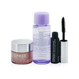 Clinique Eye Favourites Set: All About Eyes 15ml+ Take The Day Off Makeup Remover 50ml+ High Impact Mascara 3.5ml+ Bag  3pcs+1Bag