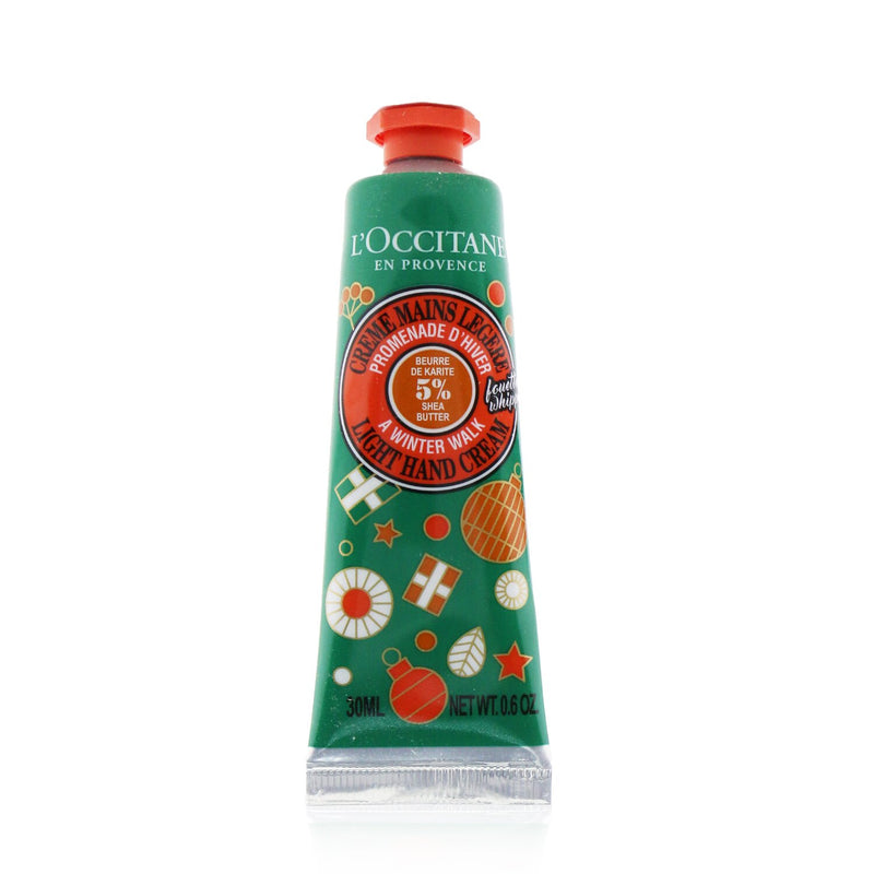 L'Occitane Shea Butter Light Hand Cream (A Winter Walk Limited Edition)  30ml/0.6oz