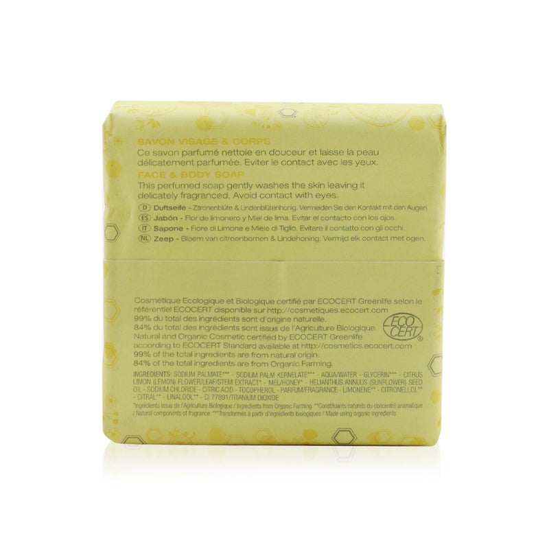 Melvita Soap - Lemon Tree Flower & Lime Tree Honey  100g/3.5oz