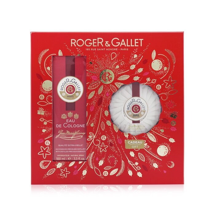 Roger & Gallet Jean Marie Farina (Extra-Vieille) Coffret: Eau De Cologne Spray 100m/3.3oz + Perfumed Soap 2pcs 100g/3.5oz