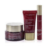 Clarins Super Restorative Collection: Day Cream 50ml+Night Cream 15ml+ Remodelling Serum 10ml+ Bag  3pcs+1bag