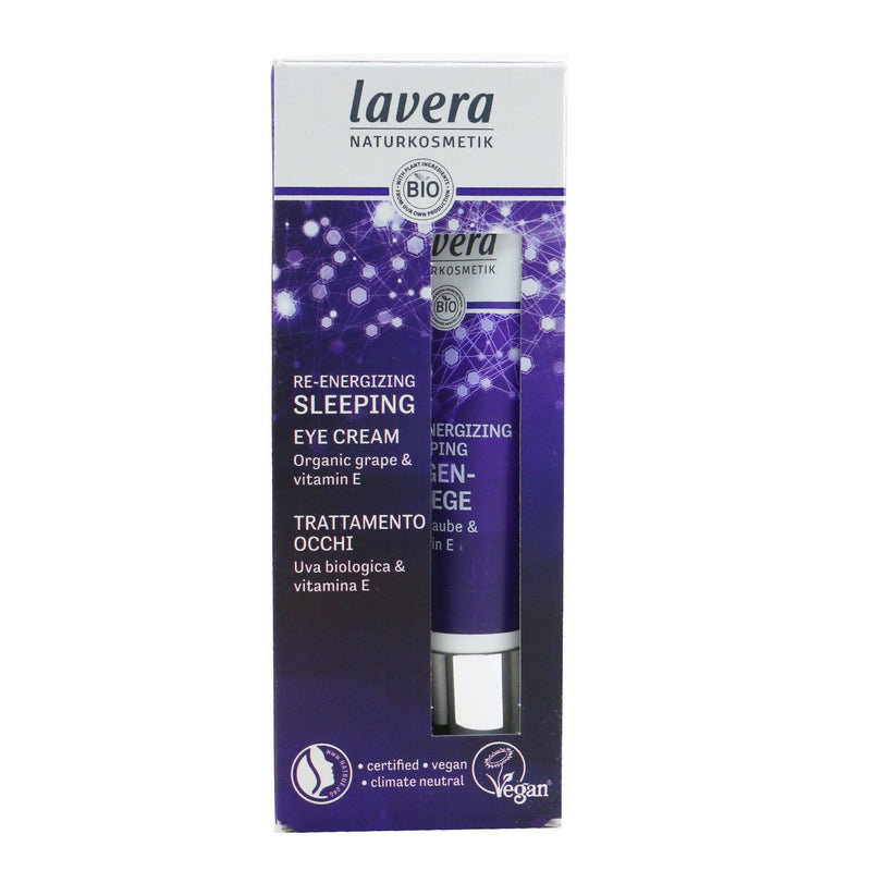Lavera Re-Energizing Sleeping Eye Cream - With Organic Grape & Vitamin E  15ml/0.5oz