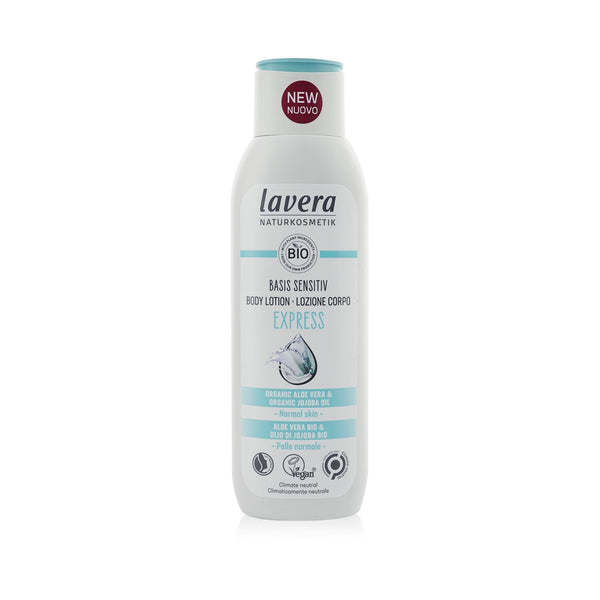 Lavera Basis Sensitiv Express Body Lotion With Orgnic Aloe Vera & Organic Jojoba Oil - For Normal Skin  250ml/8.7oz