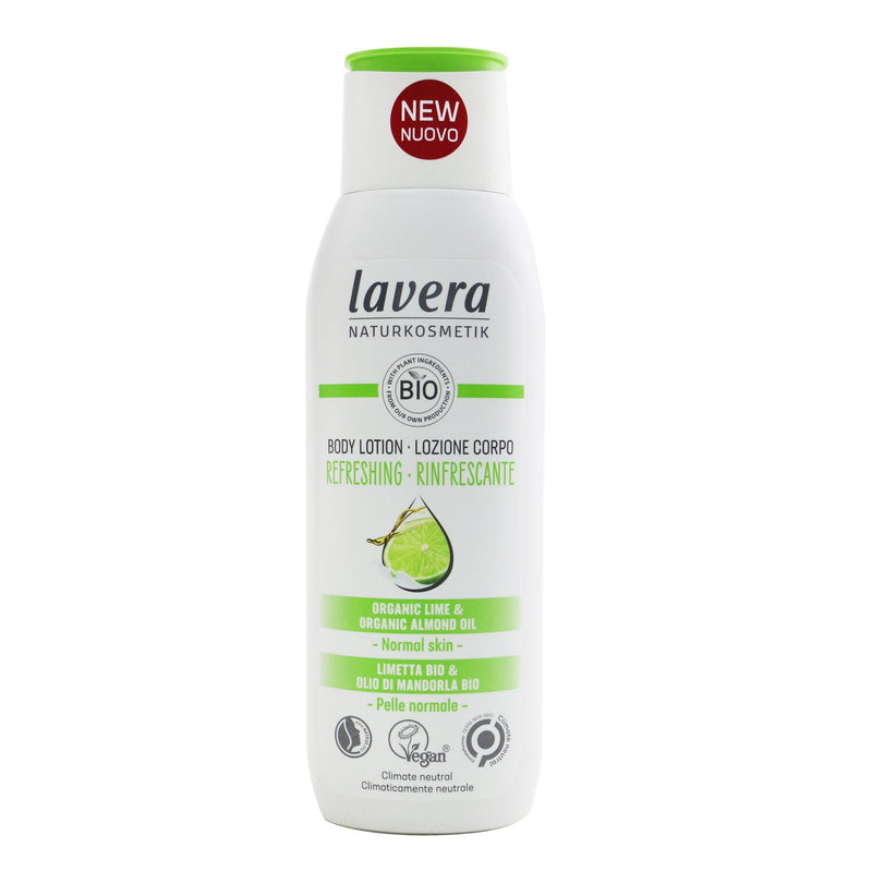 Lavera Body Lotion (Regreshing) - With Lime & Organic Almond Oil - For Normal Skin  200ml/7oz