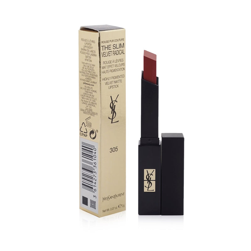 Yves Saint Laurent Rouge Pur Couture The Slim Velvet Radical Matte Lipstick - # 305 Orange Surge  2g/0.07oz