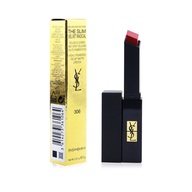 Yves Saint Laurent Rouge Pur Couture The Slim Velvet Radical Matte Lipstick - # 306 Red Urge  2g/0.07oz