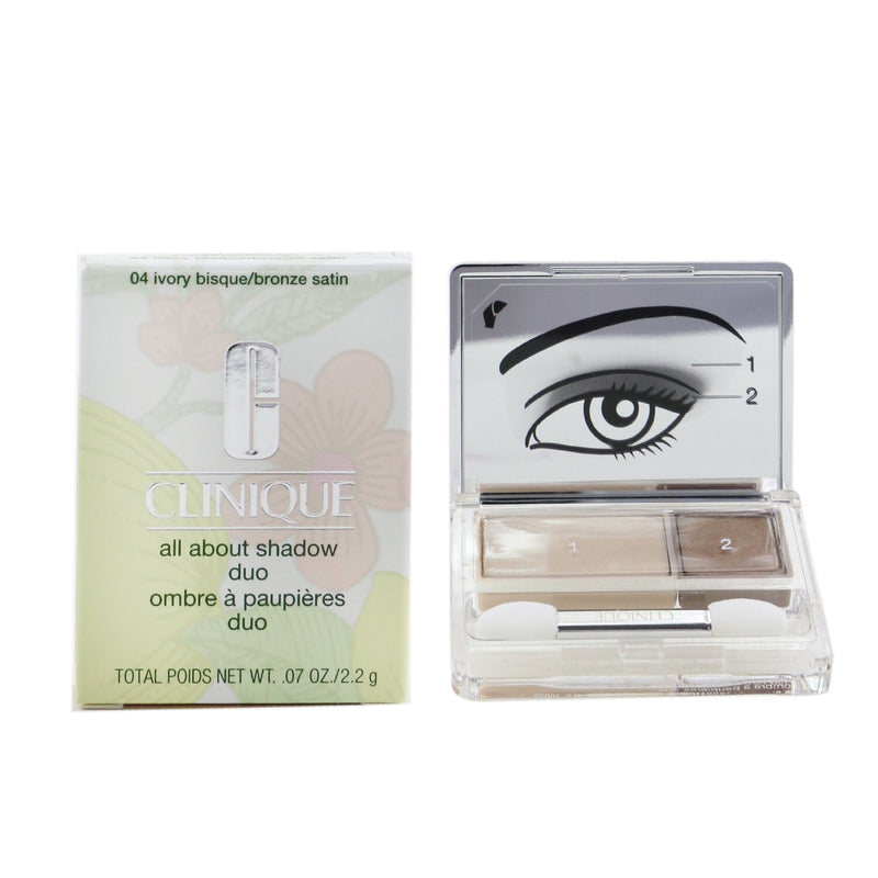 Clinique All About Shadow Duo - # 04 Ivory Bisque  2.2g/0.07oz