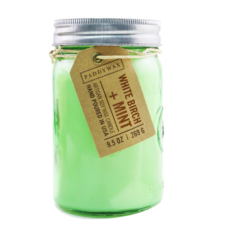 Paddywax Relish Candle - White Birch + Mint  269g/9.5oz