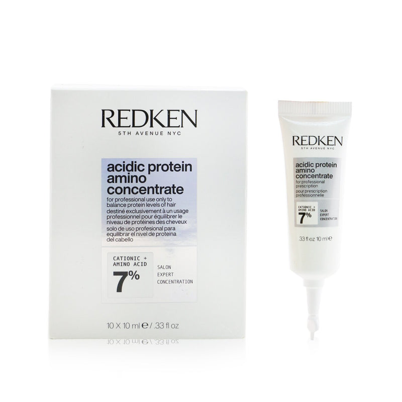 Redken Acidic Bonding Concentrate - Professional Strength Concentrate Acidic Protein Amino Concentrate  10x10ml/0.33oz