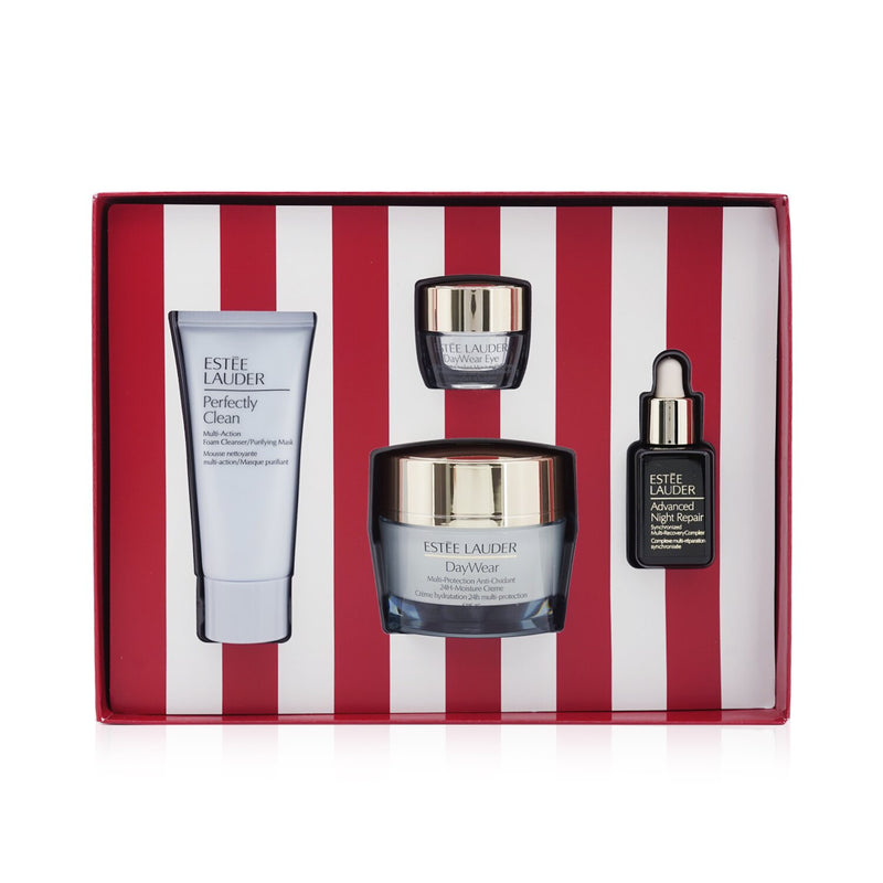 Estee Lauder Protect+Hydrate Skincare Delights: Day Wear Creme SPF 15 50ml+ ANR 15ml+ Day Wear Eye 5ml+ Perfectly Clean 30ml  4pcs