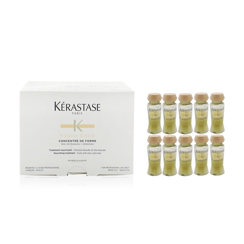Kerastase Curl Manifesto Fusio-Dose Concentre De Forme Nourishing Treatment - For Curly & Very Curly Hair (Salon Product) 971060  10x12ml