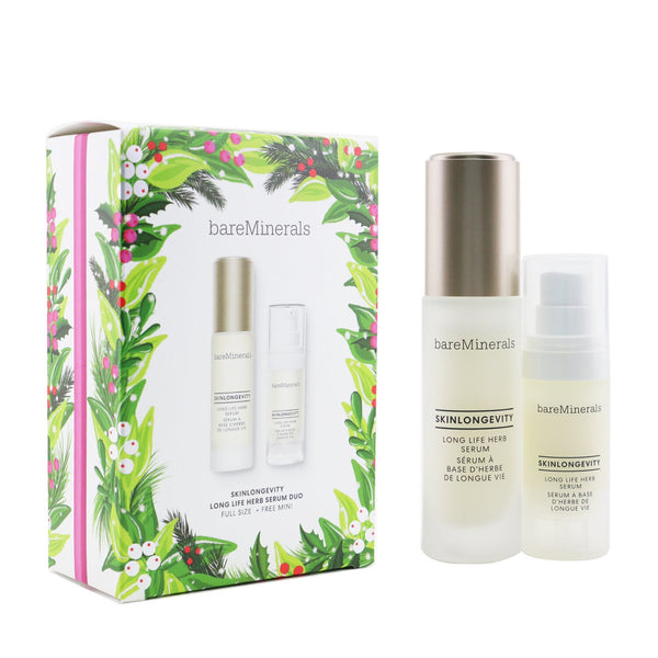 BareMinerals Skinlongevity Long Life Herb Serum Duo: Serum 30ml+ Serum (Mini Size) 15ml  2pcs