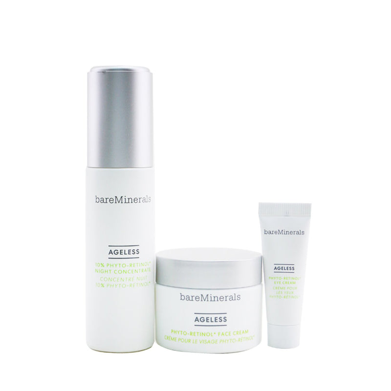 BareMinerals Ageless Phyto-Retinol Trio: Night Concentrate 30ml+ Face Cream 30g+ Eye Cream 5g  3pcs