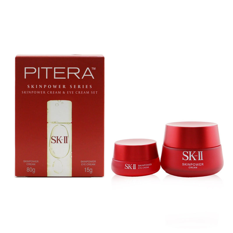 SK II Skinpower Series Set: Skinpower Cream 80g + Skinpower Eye Cream 15g  2pcs