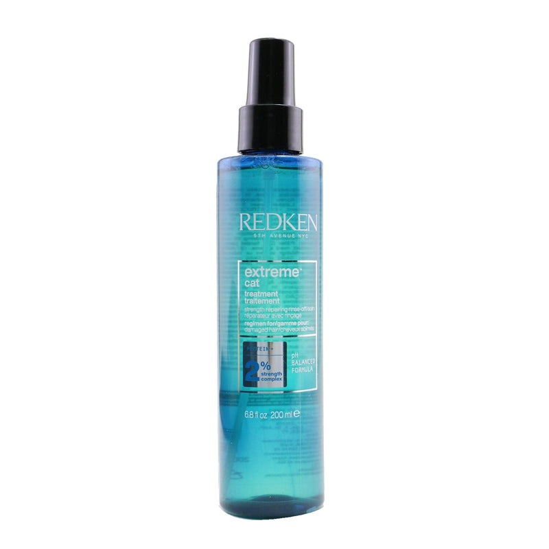 Redken Extreme Cat Protein Strength Repairing Rinse-Off Treatment  (For Damaged Hair)  200ml/6.8oz