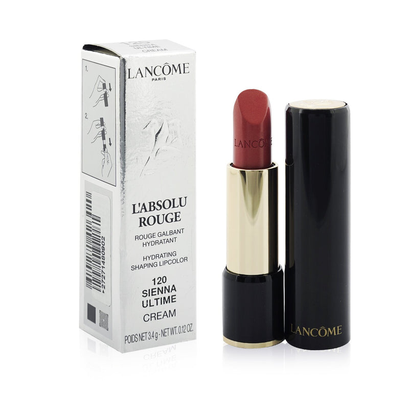Lancome L' Absolu Rouge Hydrating Shaping Lipcolor - # 120 Sienna Ultime (Cream) (Unboxed)  3.4g/0.12oz
