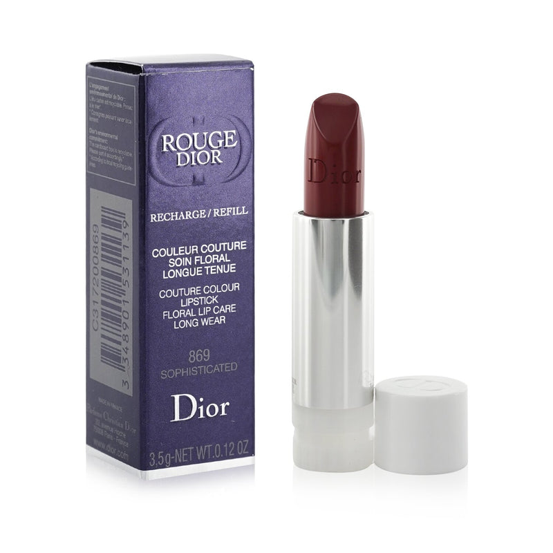 Christian Dior Rouge Dior Couture Colour Refillable Lipstick Refill - # 869 Sophisticated (Satin)  3.5g/0.12oz