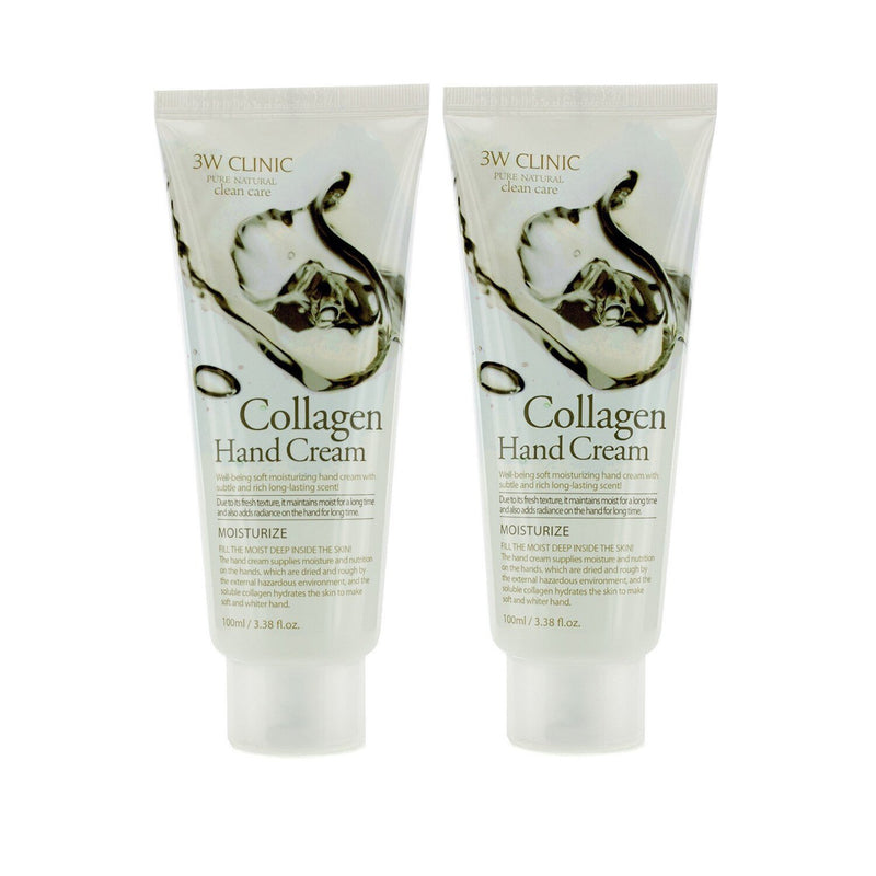 3W Clinic Hand Cream Duo Pack - Collagen  2x100ml/3.38oz