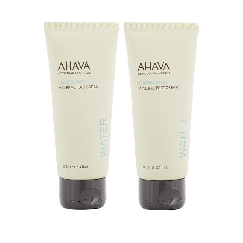 Ahava Deadsea Water Mineral Foot Cream Duo Pack  2x100ml/3.4oz