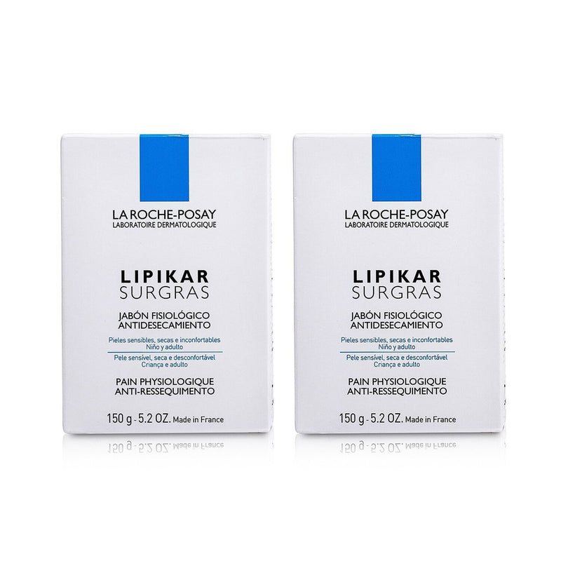 La Roche Posay Lipikar Surgras Cleansing Bar Duo Pack  2x150g/5.2oz